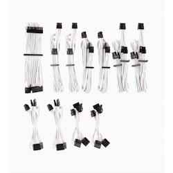 Corsair For Corsair Psu - White Premium Individually Sleeved DC Cable Pro Kit, Type 4 (Generation 4)