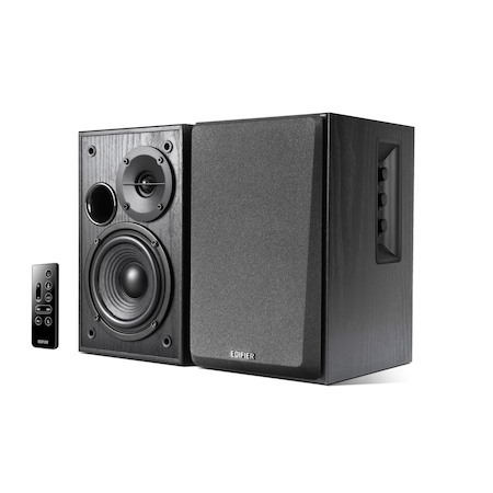 Edifier R1580MB - 2.0 Lifestyle Active Bookshelf Bluetooth Studio Speakers Black - BT/AUX/Dual Mic 42W
