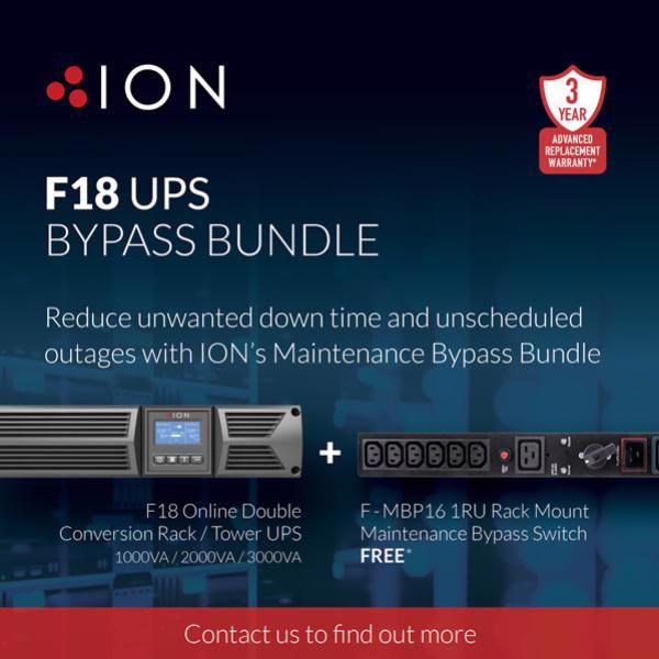 Ion F18 3000Va /2700W Online Double Conversion Ups With Free Maintenance Bypass Switch