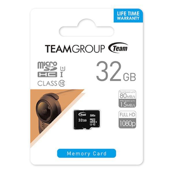 Team Micro SDHC 16GB Class10 Uhs-I Retail W/1 Adapter