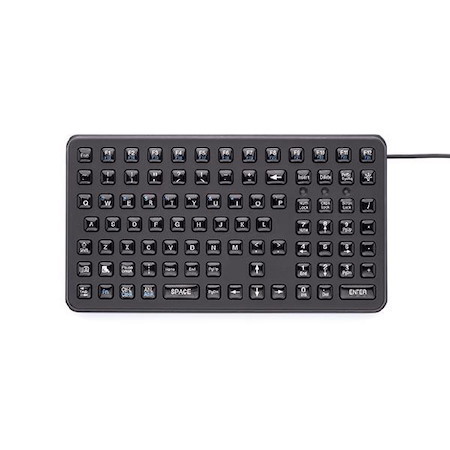 iKey SL-91 Small Footprint Epoxy Keycaps Keyboard