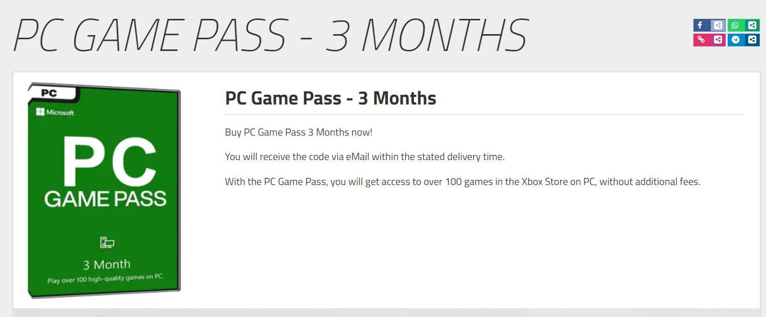 Microsoft Xbox Game Pass - Subscription Licence - 1 License - 3 Month