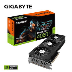 Gigabyte RTX 4060 Ti Gpu, PCIe16, DP(2), Hdmi(2), 8GB GDDR6, Gaming Oc, 3YR