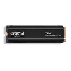 Crucial T700 2TB Gen5 NVMe SSD - 12400/11800MB/s R/W 1200TBW 1500K IOPs 1.5M HRS MTTF With DirectStorage For Intel 13TH Gen & Amd Ryzen 7000