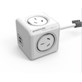 Allocacoc Powercube Extended Usb 4xOutlets+2 Usb, 1.5M With Surge In White New