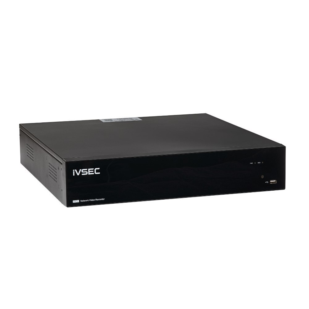 Ivsec NR6324XB NVR 32 Chann Els 16 X Poe Ports 2 Gigabit 4 Bay Bays H265 4K Hdmi Ivs