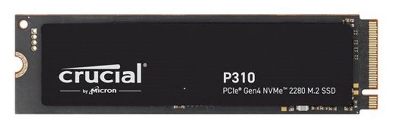 Crucial P310 2TB Gen4 2280 NVMe SSD 7100/6000 MB/s R/W 440TBW 1000K/1200K Iops 1.5M HRS MTTF Full-Drive Encryption M.2 PCIe4 5YRS