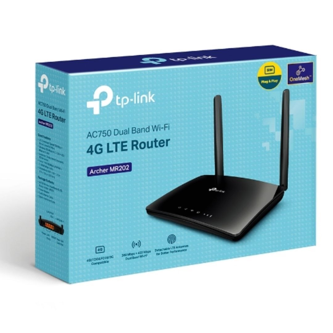 TP-Link Archer MR202 Ac750 Wireless Dual Band 4G Lte Router