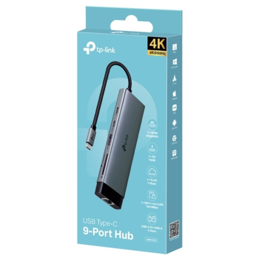 TP-Link Uh9120c Usb Type-C 9-Port Hub