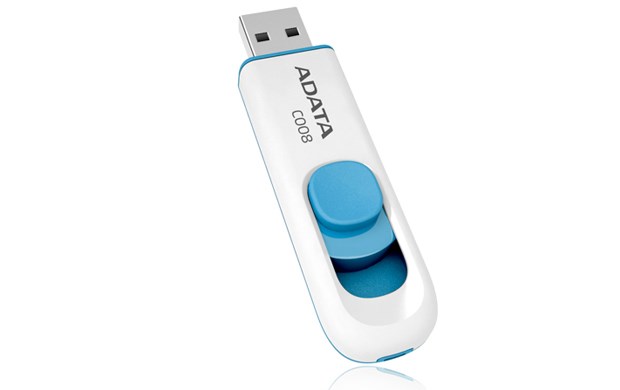 Adata 32GB C008 White Flash Drive Usb2.0 - Ac008-32G-Rwe