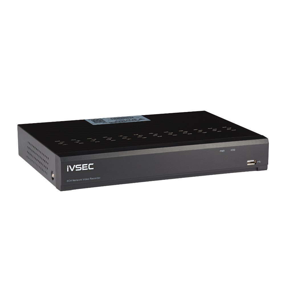 Ivsec NR3082X NVR 8 Channels 12MP 8 Epoe Ports 2 Bays H265 4K Hdmi Ivs