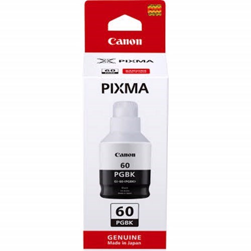 Canon Gi60bk Black 170ML Ink Bottle For Pixma Endurance G6060 G6065