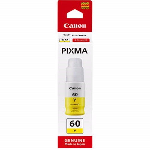 Canon Gi60y Yellow 70ML Ink Bottle For Pixma Endurance G6060 G6065