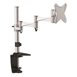Astrotek Monitor Stand Desk Mount 43CM Arm For Single LCD Display 21.5' 22' 23.6' 24' 27' 8KG 15° Tilt 180° Swivel 360° Rotate Vesa 75X75 100X100