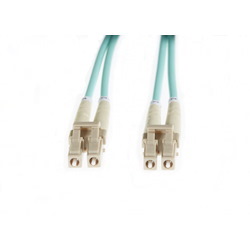 4Cabling 5M LC-LC Om4 Multimode Fibre Optic Patch Cable: Aqua