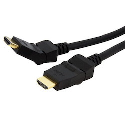 Astrotek Hdmi Cable 2M - V1.4 19 Pins Type A Male To Male 180 Degree Swivel Type 30Awg Gold Plated Nylon Sleeve RoHS