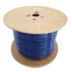 8Ware 350M Cat6a Ethernet Lan Cable Roll Blue Bare Copper Twisted Core PVC Jacket >305M