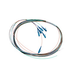 4Cabling Fibre Pigtail LC Os1 / Os2 Singlemode 2M - 6 Pack Rainbow
