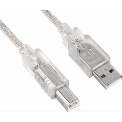 Astrotek Usb 2.0 Cable 5M - Type A Male To Type B Male Transparent Colour