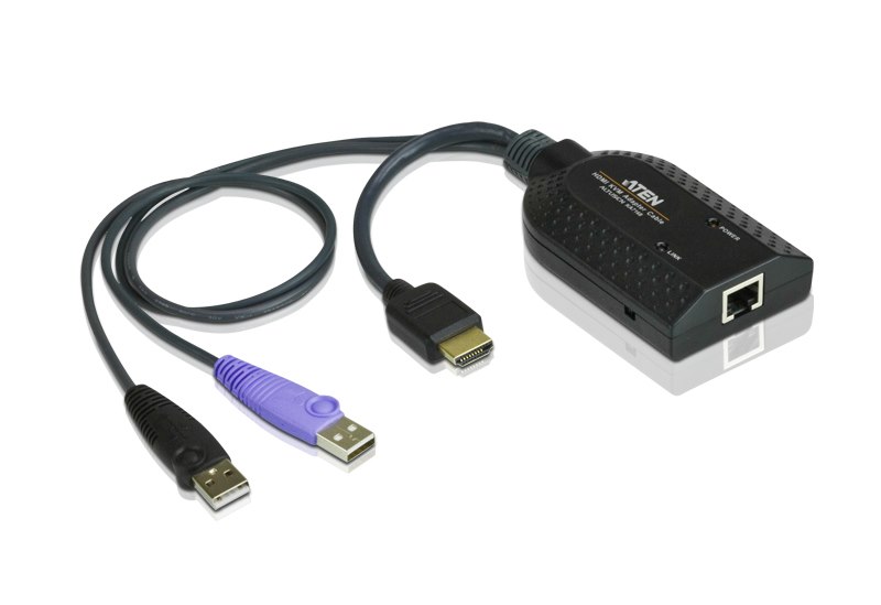 Aten Hdmi Usb KVM Adapter Cable With Virtual Media &Amp; Smart Card Reader Support For KN/KM/KH Series