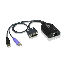 Aten Dvi Usb KVM Adapter Cable With Virtual Media &Amp; Smart Card Reader Support For KN/KM/KH Series