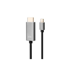Klik 2MTR Mini DisplayPort Male To Hdmi Male Cable