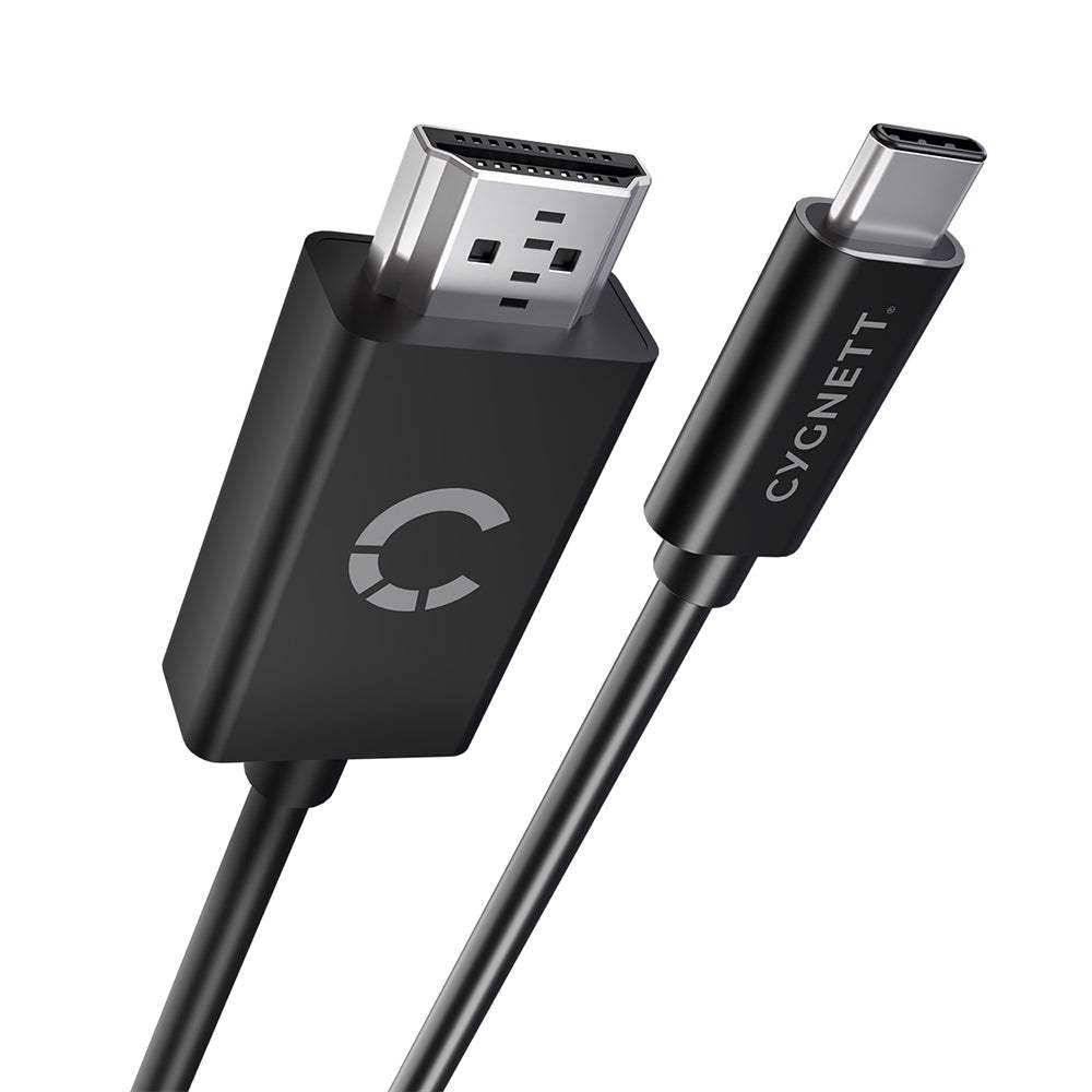 Cygnett Usb-C To Hdmi Cable 4K/60hz (1.8M) - Black (Cy3305hdmic), Connect Your Usb-¬C Device To A Hdmi TV, Monitor Or Projector, Extend To More Screen