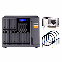 Qnap TL-D1600S, 16 Bay Expansion Unit Sata Jbod With QXP-1600eS PCIe Sata Card, 2YR