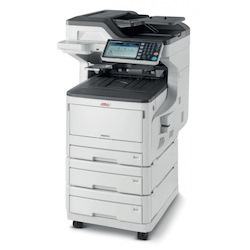Oki MC873dnx Colour A3 35 - 35PPM (A4 SPD) Network Duplex 400 Sheet +Options 4-In-1 MFP Two Tray And Caster