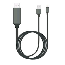 8Ware Generic Plug & Play Lightning To Hdmi 2M Cable For iPhone & iPad
