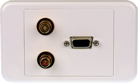 Digitek Svga Wall Plate With Stereo Audio