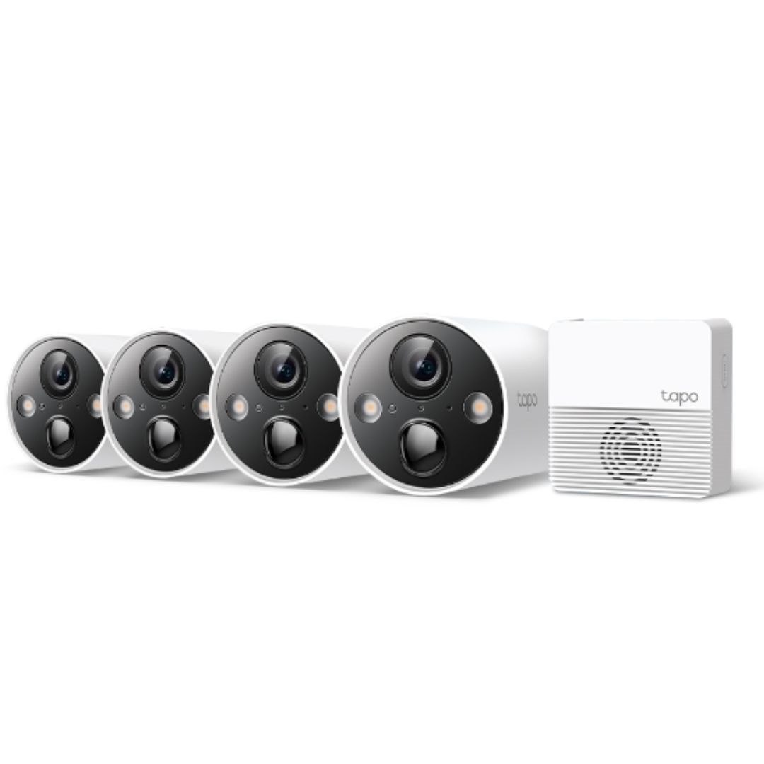 Tp-Link Tapo C420S2 Smart Wire-Free Security Camera System, 4-Camera System, 1YR