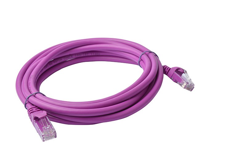 8Ware Cat 6A Utp Ethernet Cable, SnaglessÂ  - 3M Purple