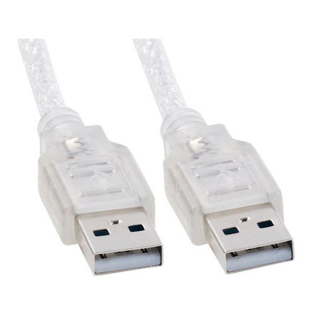 Astrotek Usb 2.0 Cable 2M - Type A Male To Type A Male Transparent Colour RoHS