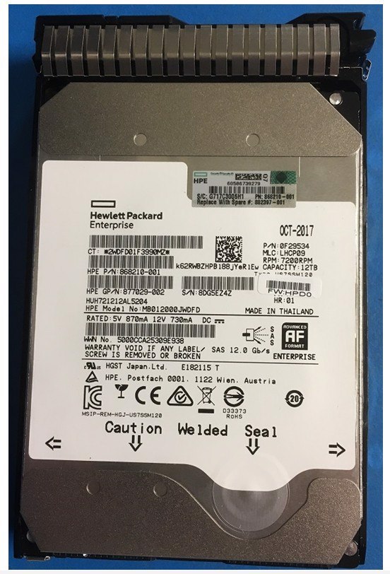 HPE 12 TB Hard Drive - 3.5" Internal - SAS (12Gb/s SAS)