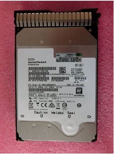 HPE 12 TB Hard Drive - 3.5" Internal - SATA (SATA/600)