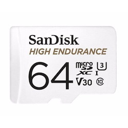 SanDisk 64GB High Endurance Micro SDXC V30 U3 C10 Uhs-1 100MB/s R 40MB/s W SD Adaptor Android Smartphone Action Camera Drones