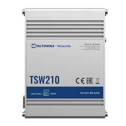 Teltonika TSW210 - The Industrial Grade Switch From Teltonika Networks With Eight Gigabit Ethernet And Two SFP Ports.