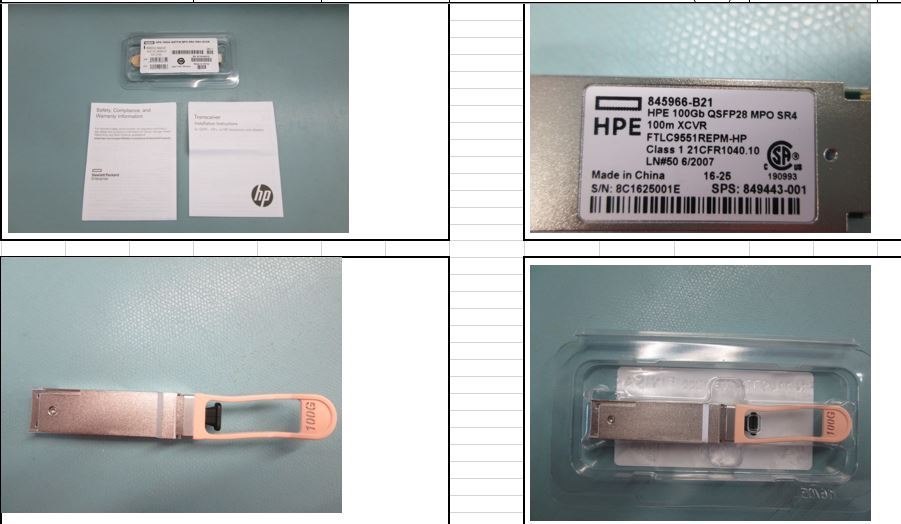 HPE QSFP28 - 1 x MPO 100GBase-SR4 Network