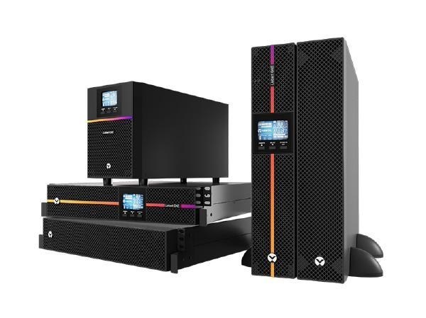 Vertiv Liebert Gxe3 On-Line 1000Va/900W Double Conversion Ups, 0.9 PF, 2U Tower, Rack-Mountable, 8X Iec 60320 C13, Single Phase