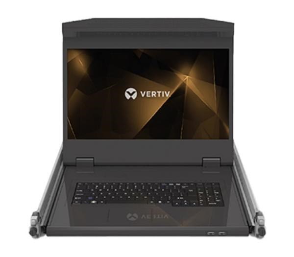 Vertiv Avocent 18.5" LCD Tray, 16 Port Ip-Kvm, 16 Iq Mpuiq-Vmchs, Usb Kb-Us Intl - With Jumper Cord: Plug C14 To Connector C13