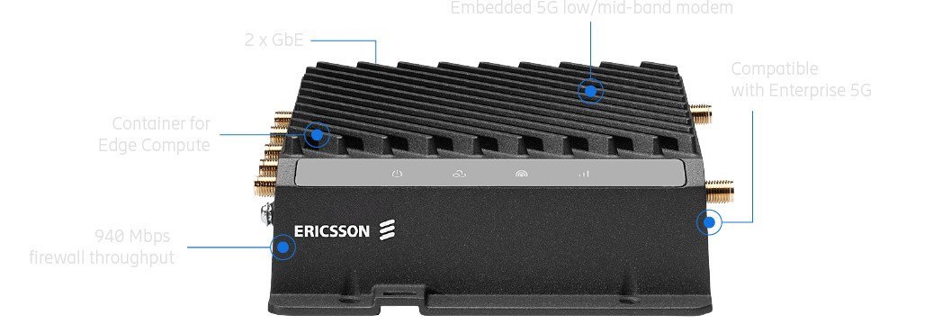 Cradlepoint R980 5G Mobile & Iot Ruggedized Router, Essential Plan, 5G & Cat 19 Lte, 2X GbE Ports, Dual Sim, 1xUSB2.0, 940 Mbps,5G SASE,3Year NetCloud