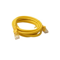 8Ware Cat 6A Utp Ethernet Cable, Snagless160 - 2M Yellow