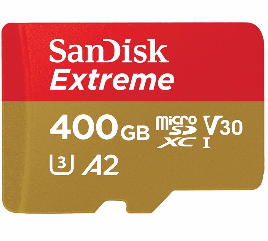 SanDisk Extreme microSDXC,U3,C10,A2,UHS-I,160MB/s R,90MB/sW,4x6,SDadaptor,LifetimeLimited