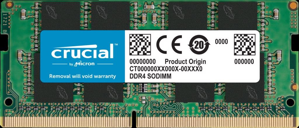 Crucial 8GB (1x8GB) DDR4 Sodimm 2666MHz CL19 1.2V Notebook Laptop Memory Ram