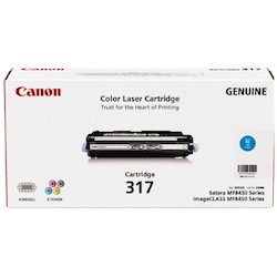 Canon CART317C Original Laser Toner Cartridge - Cyan Pack