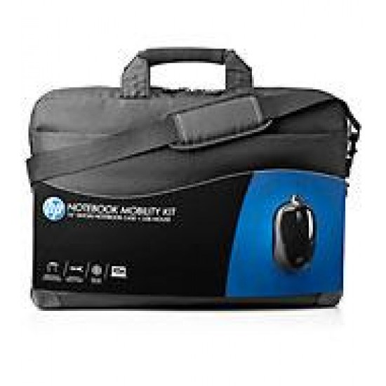 HP Notebook Mobility Kit (H6l24aa) (16" Notebook Case And Usb Mouse) *While Stock Last