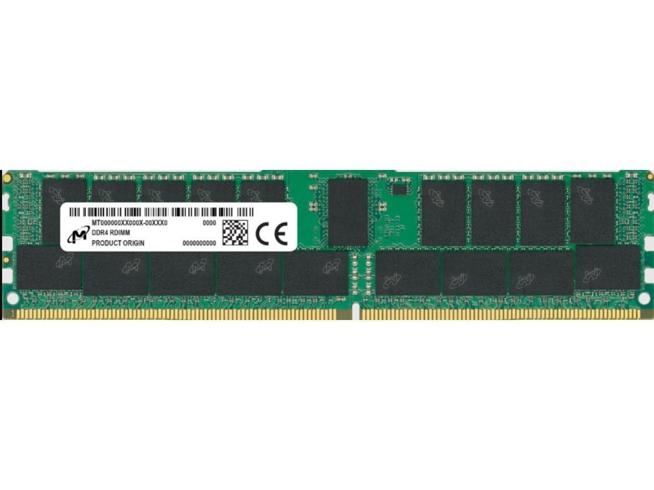 Crucial Micron 16GB 3200 MHz DDR4 Sdram PC4-25600 CL22 288-Pin Dimm Mta18asf2g72pz-3G2r1r