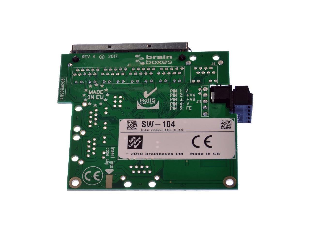 Brainboxes SW-104 Embedded 4Port Ethernet Switch