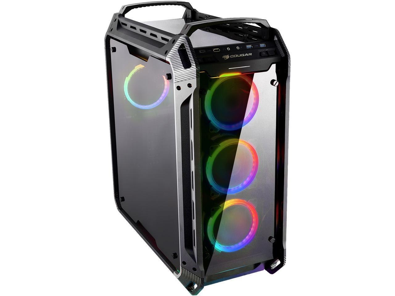 Cougar Panzer Evo RGB Black Steel Atx Full Tower RGB Led Gaming Case With Remote